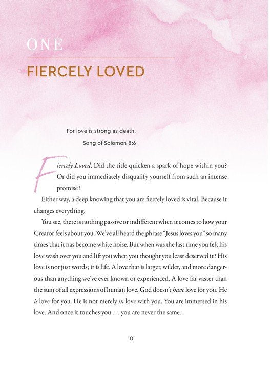 FIERCELY LOVED: GOD'S WILD THOUGHTS ABOUT YOU