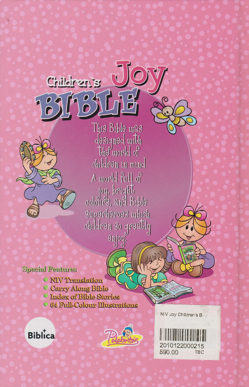 NIV JOY CHILDREN'S BIBLE PINK