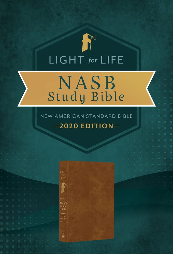 NASB, The Light for Life: Golden Caramel, Study Bible Hardcover