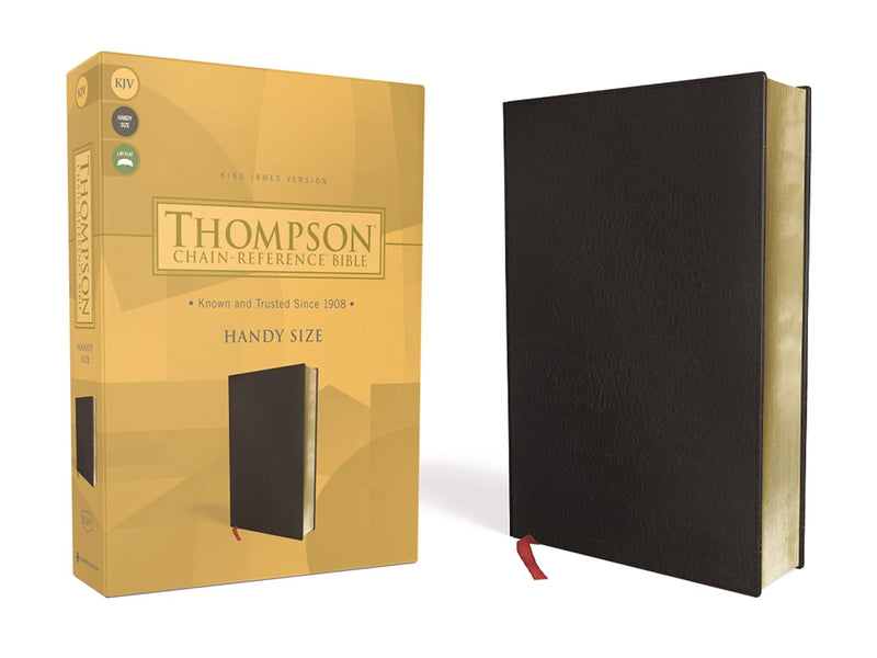 KJV, Thompson Chain-Reference Bible, Genuine Leather, Black, Red Letter, Comfort Print