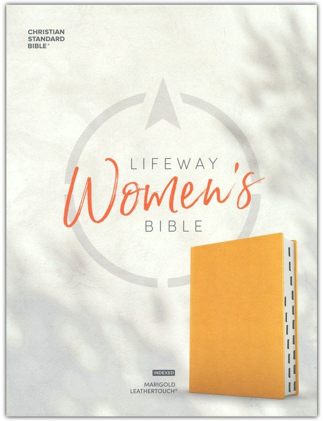 CSB LIFEWAY WOMEN'S BIBLE--SOFT LEATHER-LOOK, MARIGOLD (INDEXED)