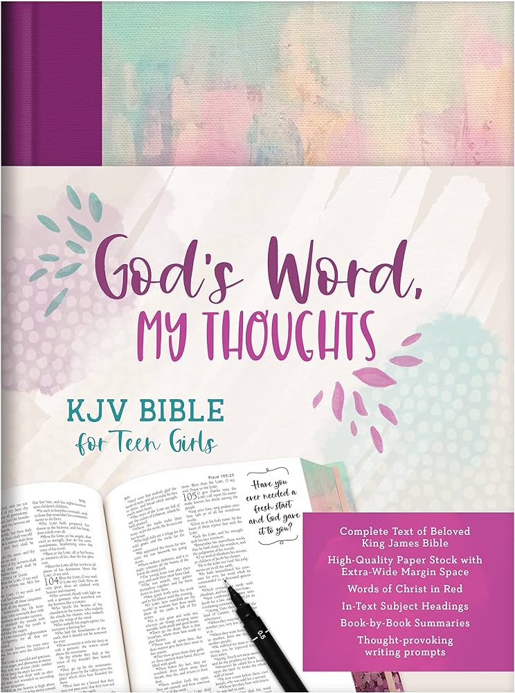 KJV GOD'S WORD, MY THOUGHTS BIBLE for Teen Girls Hardcover