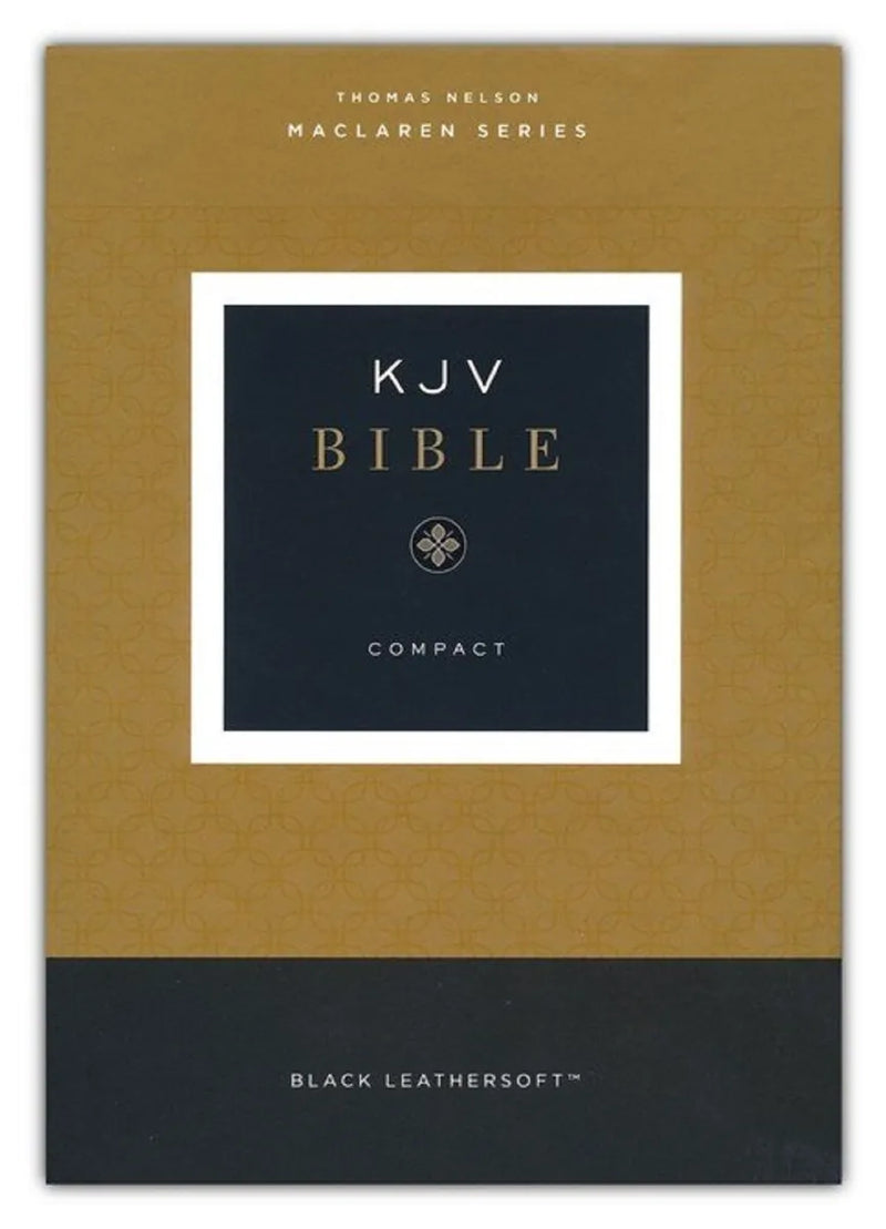 KJV, COMPACT BIBLE, Leathersoft, Black, Comfort Print: Holy Bible,  Imitation Leather
