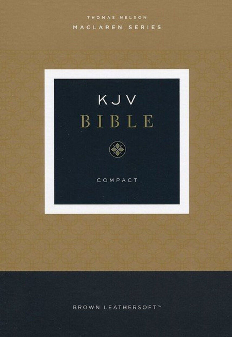 KJV, COMPACT BIBLE, , Leathersoft, Brown, Comfort Print: Holy Bible,  Imitation Leather
