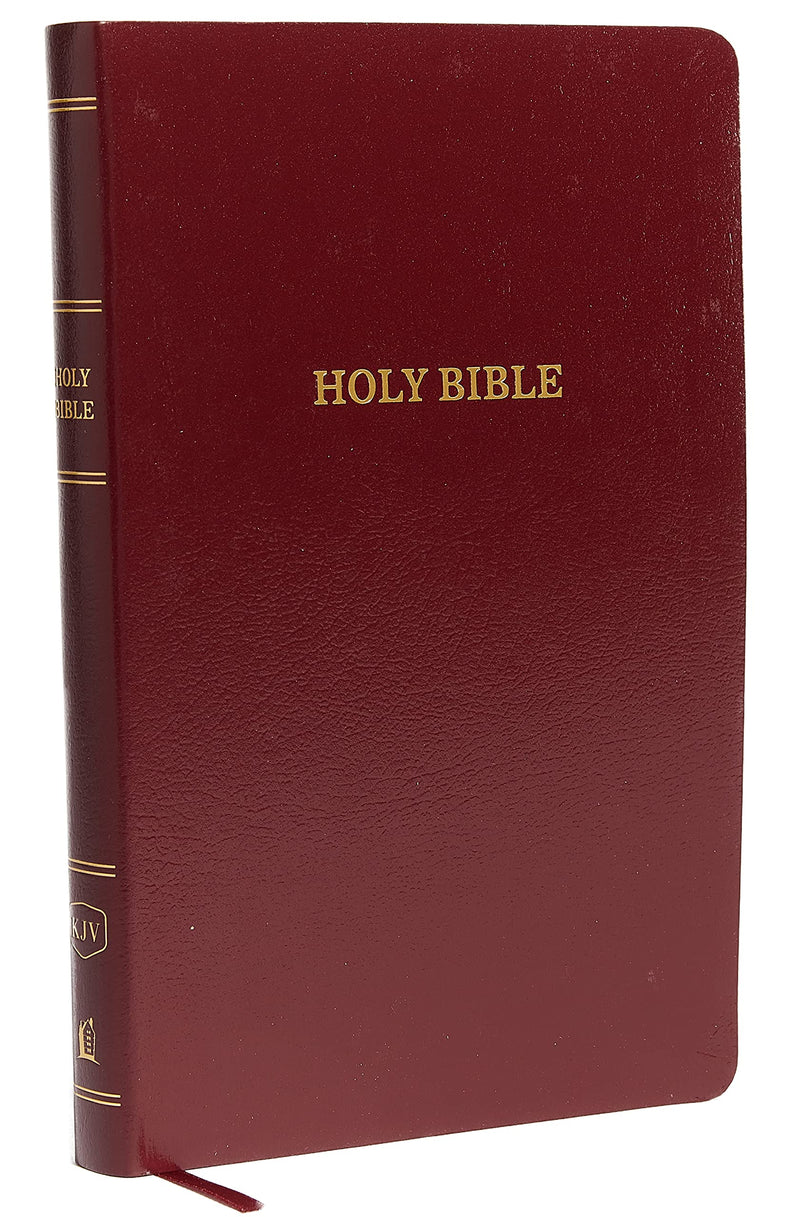 KJV, Thinline Reference Bible, Leather-Look, Burgundy, Red Letter, Comfort Print : Holy Bible, King James Version