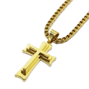 BISHOP CHAIN/CROSS- GOLDEN