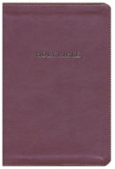 KJV, THINLINE BIBLE, LARGE PRINT, IMITATION LEATHER, BURGUNDY, RED LETTER EDITION