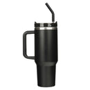 Be Strong in the Lord Large Stainless Steel Travel Mug with Handle and Straw