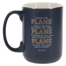 I Know the Plans I Have for You Blue Ceramic Mug