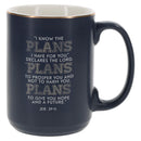 I Know the Plans I Have for You Blue Ceramic Mug