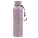With God All Things Are Possible Pink Stainless Steel Water Bottle