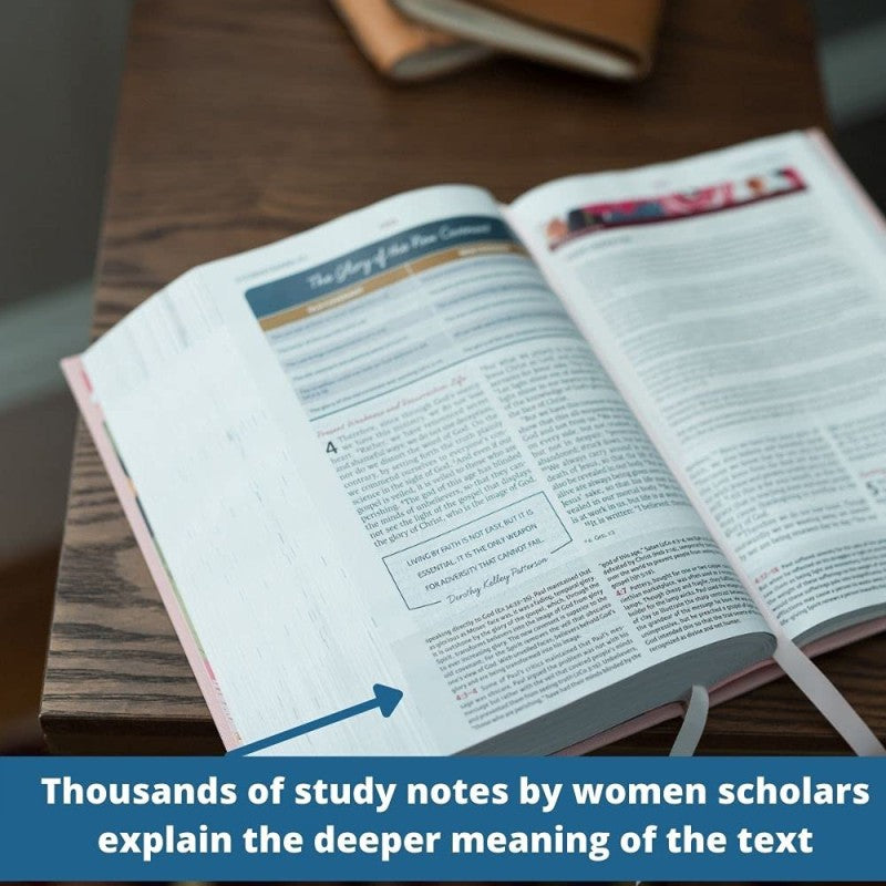 NIV WOMAN'S STUDY BIBLE, Comfort Print--cloth over board, pink