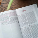 THE NIV, OPEN BIBLE, Hardcover, Gray, Red Letter, Comfort Print: Complete Reference System Hardcover