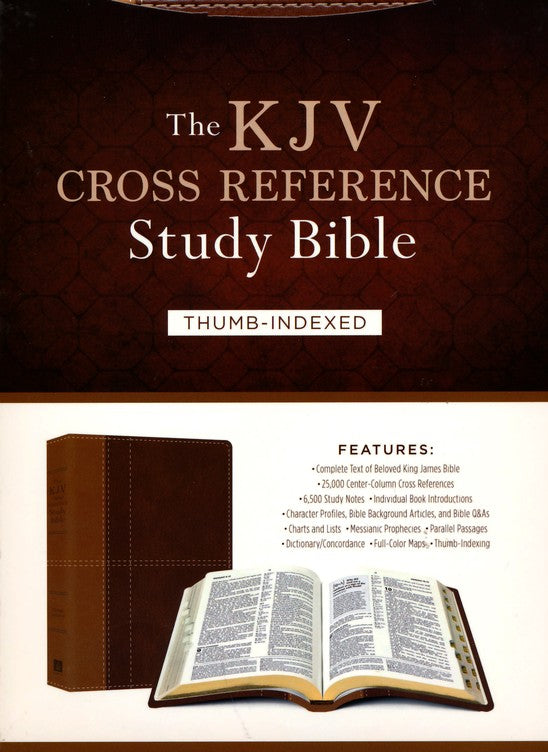 THE KJV CROSS REFERENCE STUDY BIBLE - IMITATION LEATHER, INDEXED (MASCULINE)