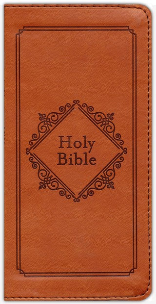 KJV TRIMLINE BIBLE, PROMISE EDITION-SOFT LEATHER, BROWN