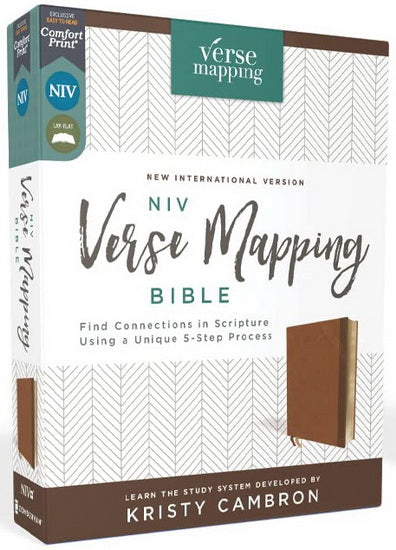 NIV VERSE MAPPING BIBLE, Soft Leather, Brown THUMB INDEX