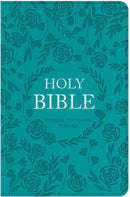 ESV Turquoise Faux Leather Standard Bible Thumb Indexed With Zip
