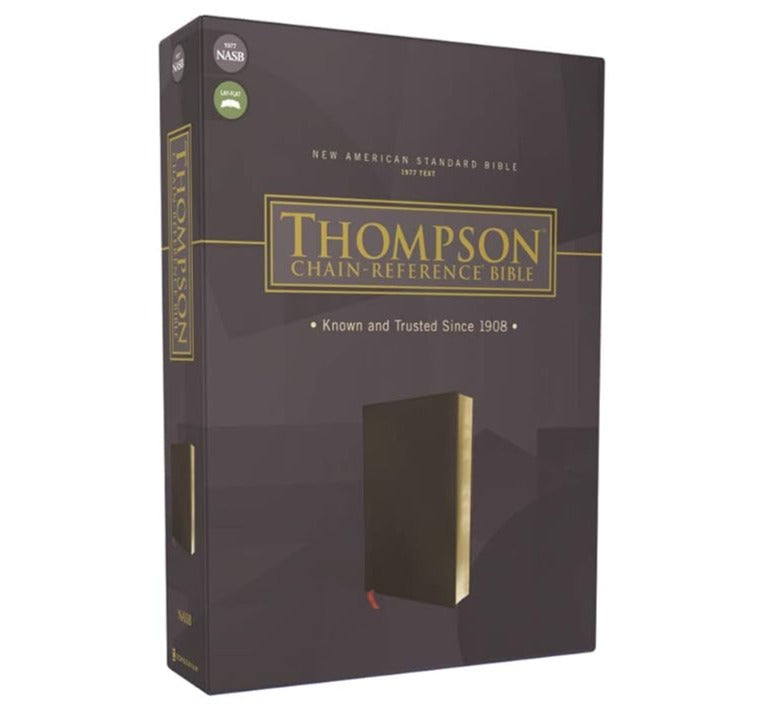 NASB, Thompson Chain-Reference Bible, Bonded Leather, Black, Red Letter, 1977 Text