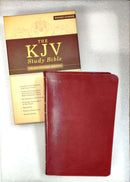 KJV STUDY BIBLE, BONDED LEATHER, BURGUNDY, INDEXED