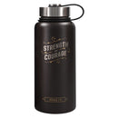 Strength and Courage Stainless Steel Water Bottle