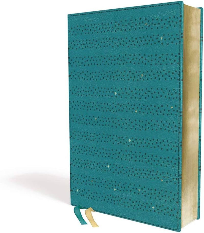 NIV, QUEST STUDY BIBLE, Personal Size, Leathersoft, Teal, Comfort Print: The Only Q and A Study Bible