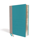 NIV STUDY BIBLE, , Leathersoft, Teal/Gray, Red Letter, Comfort Print