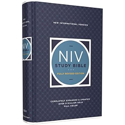 NIV STUDY BIBLE, Large Print, Hardcover, Red Letter, Comfort Print Hardcover