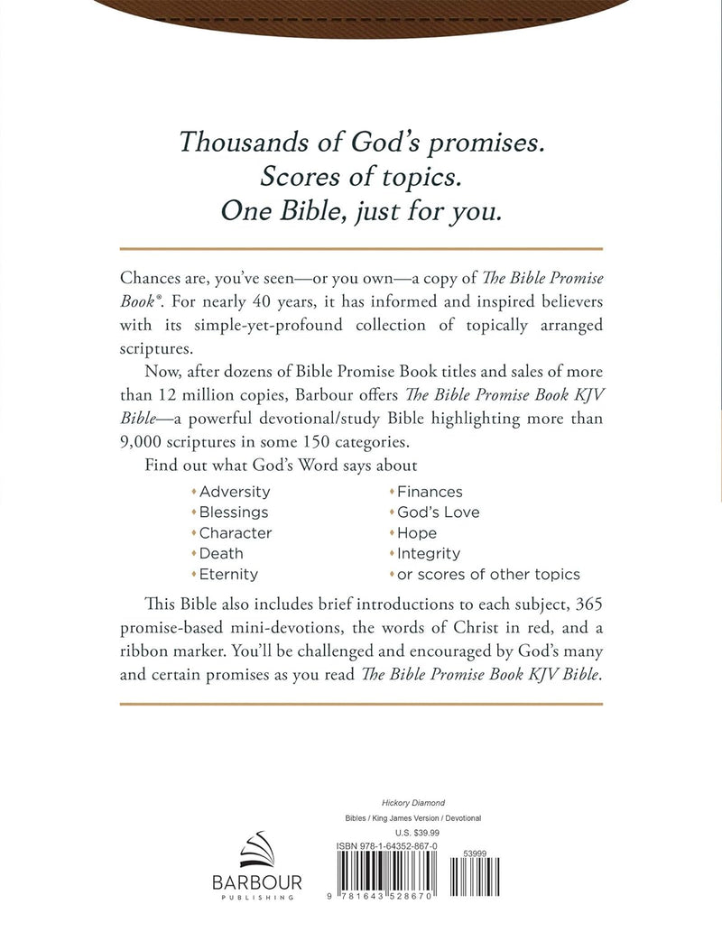 The Bible Promise Book KJV Bible [Hickory Diamond] Leather