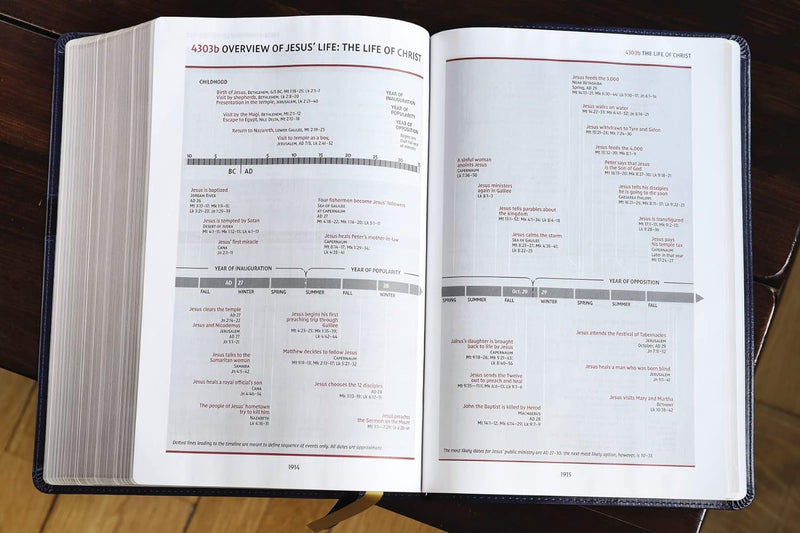 NIV, Thompson Chain-Reference Bible, Large Print, Leathersoft, Navy, Red Letter, Comfort Print