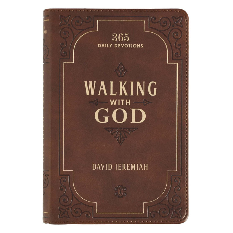 Walking with God Devotional - Brown Faux Leather
