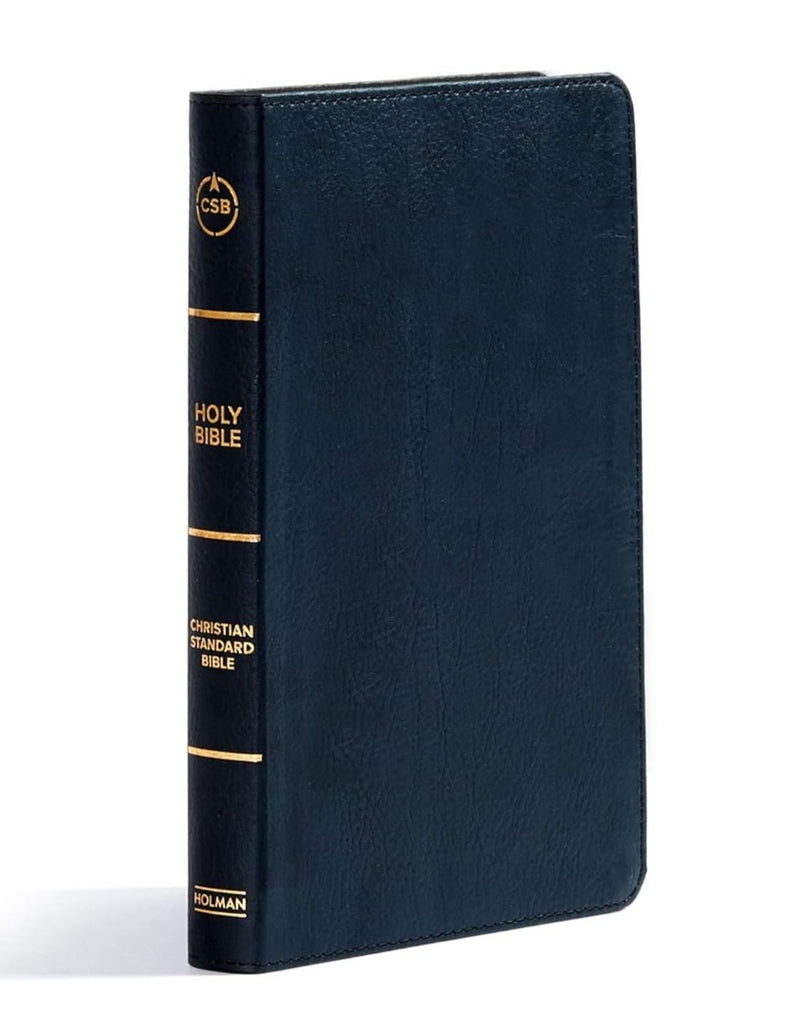 CSB Ultrathin Reference Bible, Black LeatherTouch