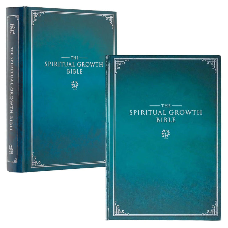 The Spiritual Growth Bible, Study Bible, NLT - New Living Translation Holy Bible, Hardcover, Teal