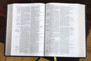 NIV, Thompson Chain-Reference Bible, Handy Size, European Bonded Leather, Black, Red Letter, Comfort Print