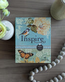 Inspire Bible NLT, Filament Enabled (Hardcover LeatherLike, Aquamarine): The Bible for Coloring & Creative Journaling