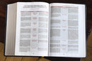 NIV, Thompson Chain-Reference Bible, Handy Size, European Bonded Leather, Black, Red Letter, Comfort Print