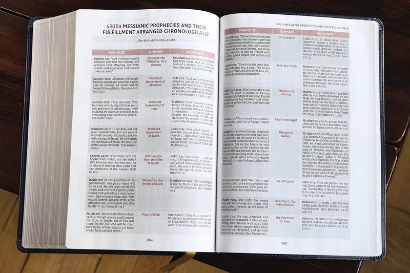 NIV, Thompson Chain-Reference Bible, Large Print, Leathersoft, Navy, Red Letter, Comfort Print