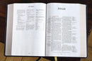 NIV, Thompson Chain-Reference Bible, Handy Size, European Bonded Leather, Black, Red Letter, Comfort Print