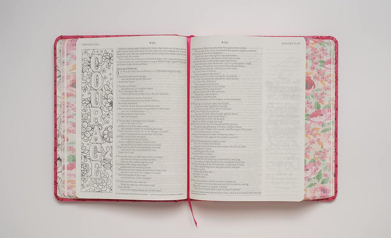 Inspire Bible NLT, Filament-Enabled Edition (Hardcover LeatherLike, Pink) : The Bible for Coloring & Creative Journaling (Hardcover)
