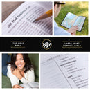 Purple Faux Leather Large Print Compact King James Version Bible