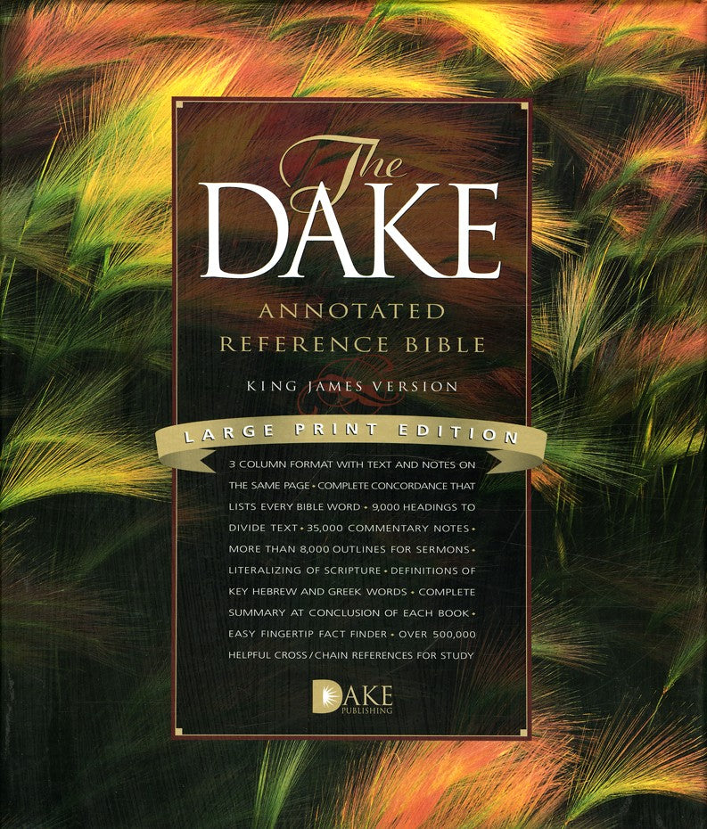 KJV Dake Annotated Reference Bible, Large Print, Bonded leather, Black