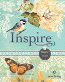 Inspire Bible NLT, Filament Enabled (Hardcover LeatherLike, Aquamarine): The Bible for Coloring & Creative Journaling