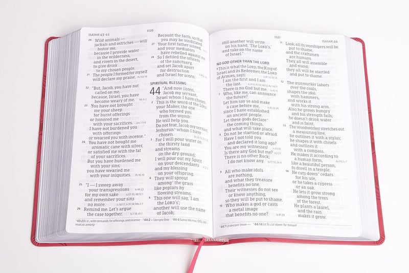 CSB Super Giant Print Reference Bible, Pink Leather