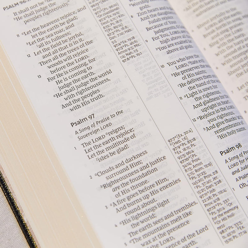 NKJV Holy Bible, Giant Print Center-Column Reference Bible