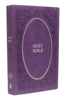KJV COMFORT PRINT BIBLE PURPLE LEATHERLOOK