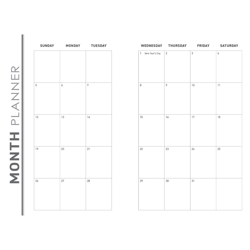 DAILY PLANNER 2025 - Strong and Courageous