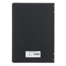 Be Strong and Courageous Black and Grey Leather Journal