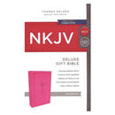 NKJV, Deluxe Gift Bible, Leathersoft, Pink, Red Letter, Comfort Print