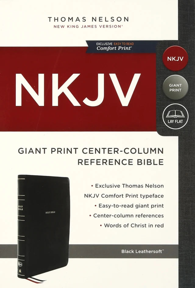NKJV Holy Bible, Giant Print Center-Column Reference Bible