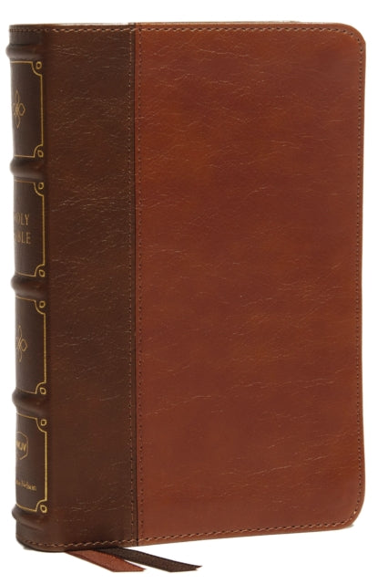 NKJV Compact Bible, Maclaren Series - Brown LeatherSoft, Custom Imprinted