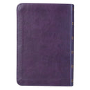 Purple Faux Leather Large Print Compact King James Version Bible